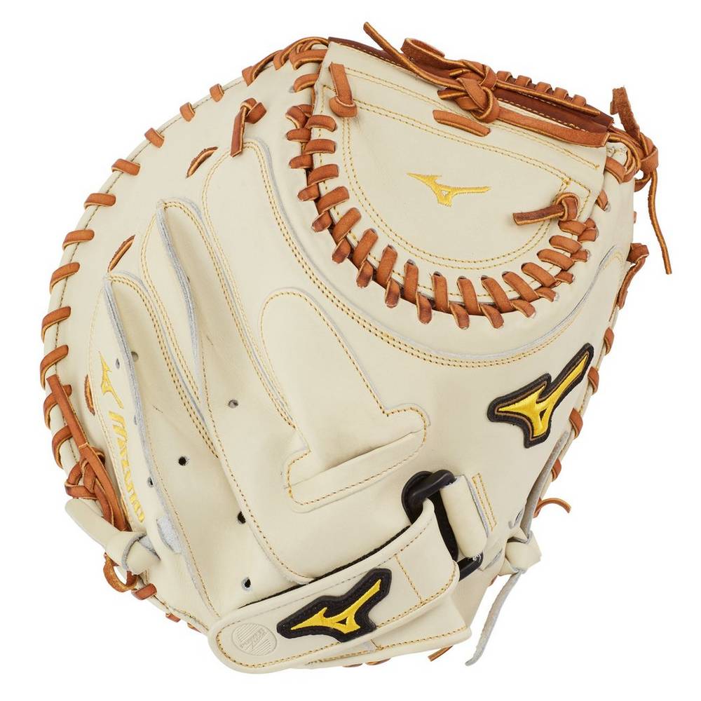 Catchers Mitt Mizuno Classic Series Fastpitch 34.5" Mujer Plateadas/Marrones Ofertas AJBD-30941